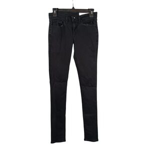 Rag & Bone Black Denim‎ Skinny Jeans Size 25 No Fade Wash